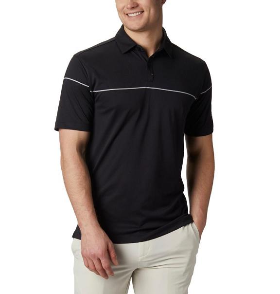 Columbia Omni-Wick Polo Black For Men's NZ98356 New Zealand